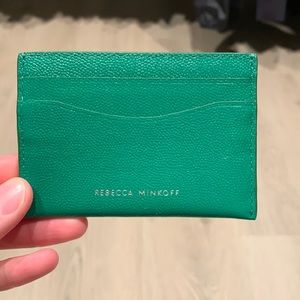 Rebecca Minkoff card holder in green